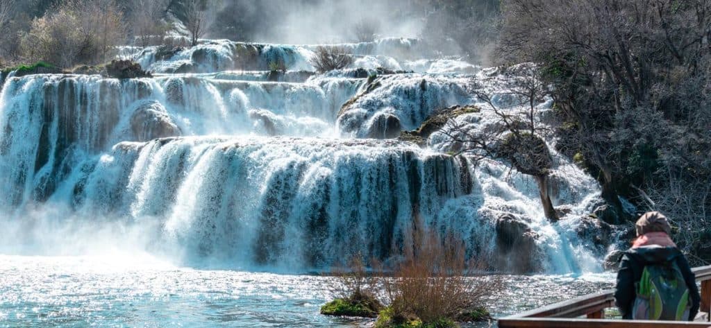 Plitvicer Wasserfälle in Kroatien.